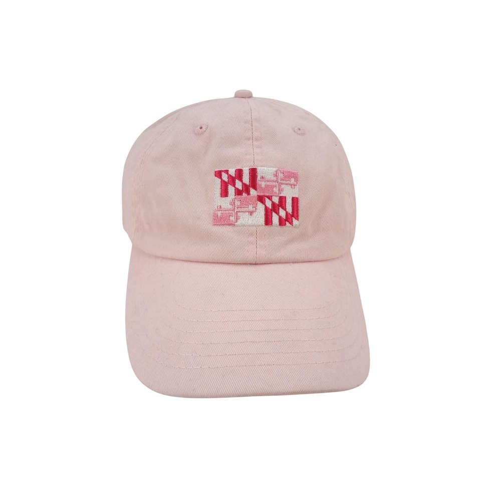 Maryland‎ My Maryland Pink Cotton Dad Hat Adjustable State Flag Patch Cap OSFM